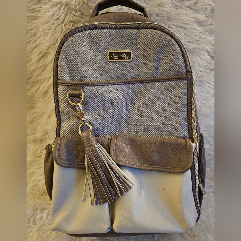 Itzy Ritzy Diaper Bag Backpack Large Capacity Boss Baby Backpack Diaper Bag